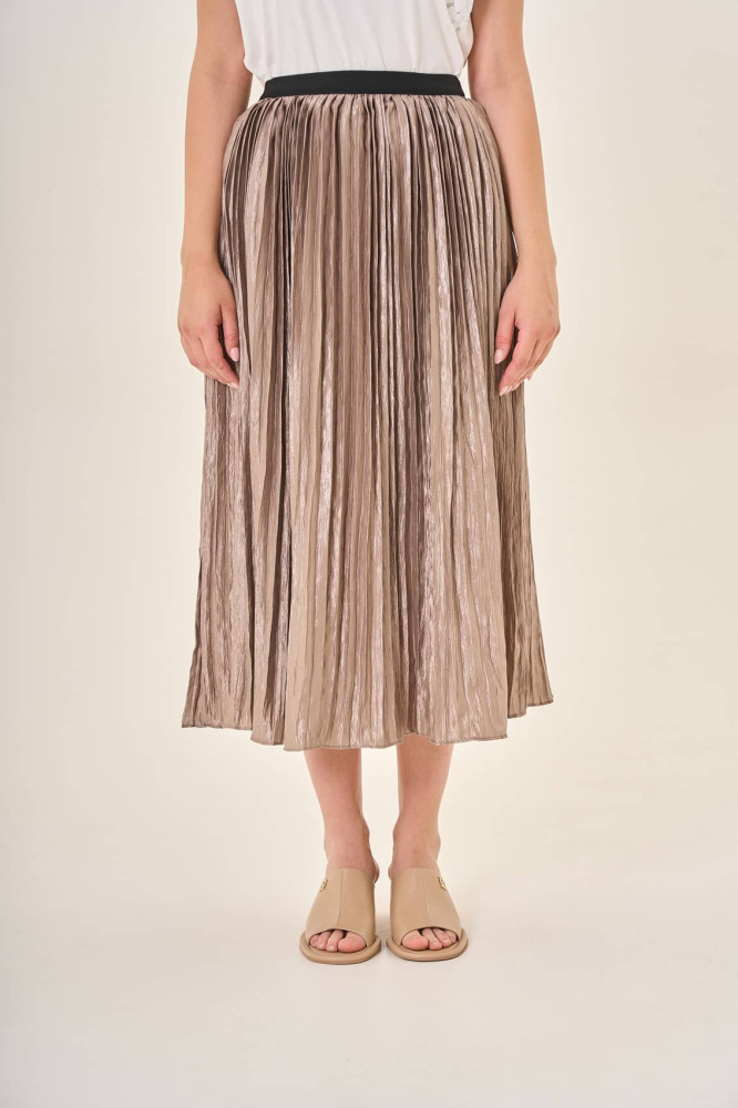 ЮБКА STERN плиссированная с деликатным блеском из тонкой ткани с тенселем и модалом